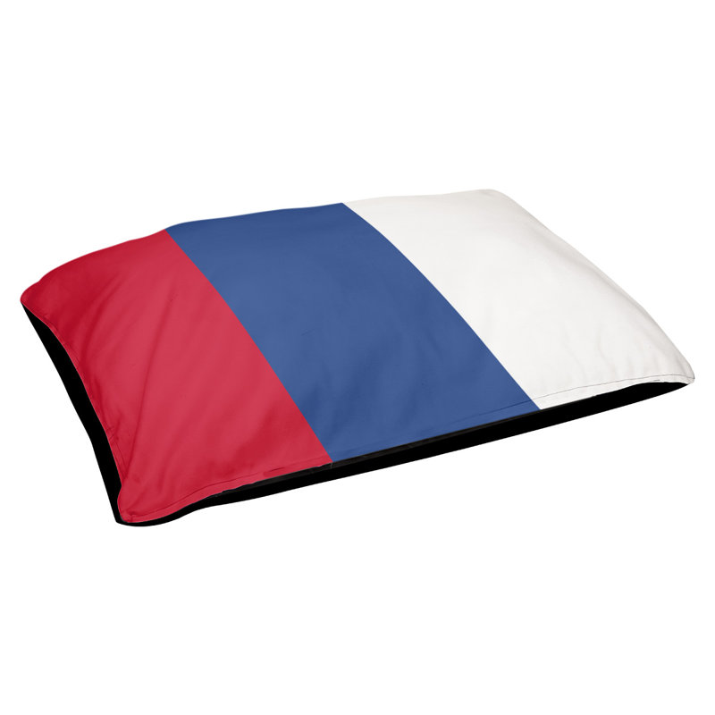 Oreiller Oklahoma, Large (40" W x 30" D x 14" H), Rouge / bleu royal / blanc