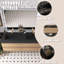 Lavabo de salle de bain en quartz noir mat-450895509