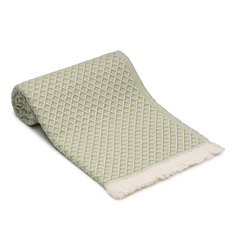 Ensemble de serviettes Serenity Grid, Sage Green