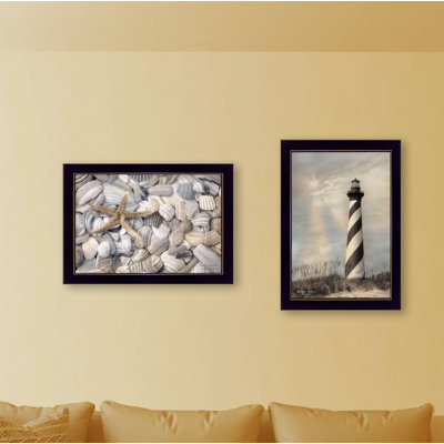 Art mural encadré vignette 2 pièces Cape Hatteras