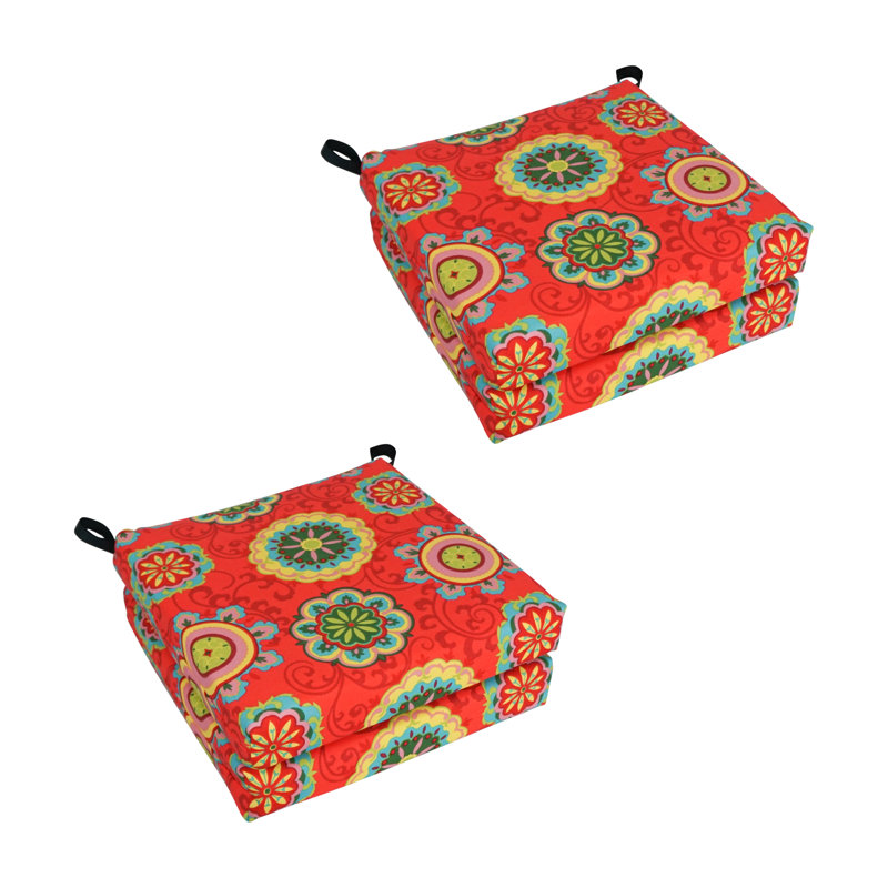 Outdoor 3'' Seat Cushion, Farrington Terrace Grenadine