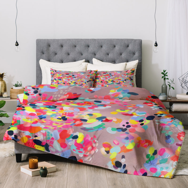 Modern & Contemporary Polyester Abstract Comforter, Twin Comforter + 1 Standard Pillowcase