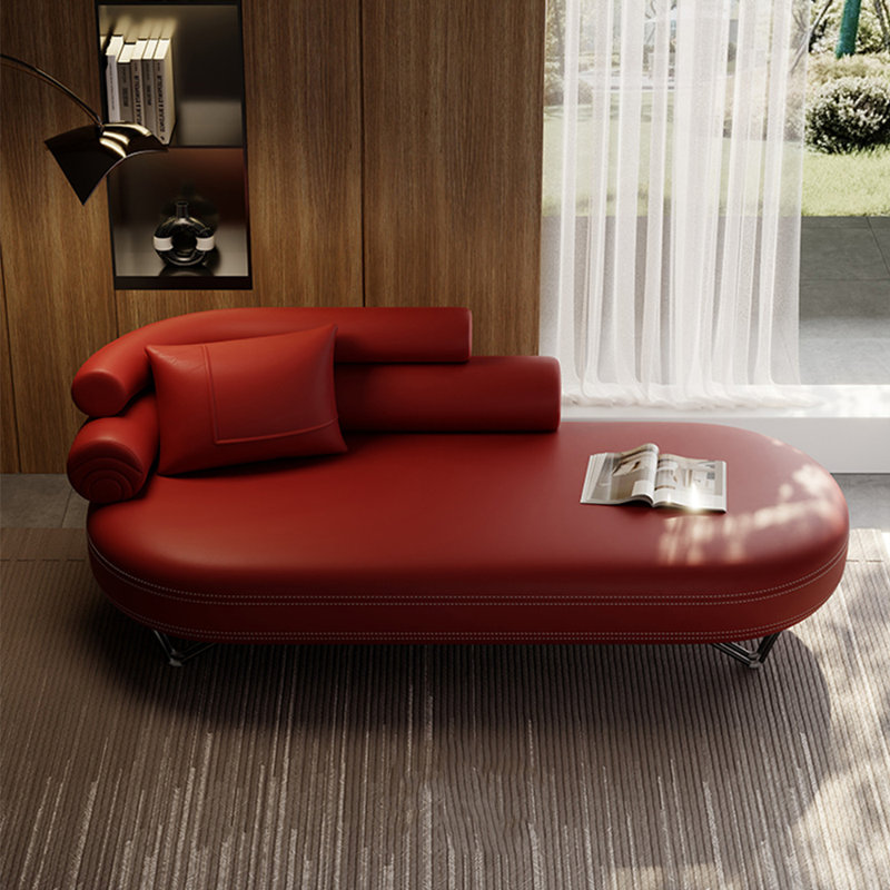 Méridienne Fashion Creative Leisure Home, Rouge, Accoudoir à gauche (vu de face)