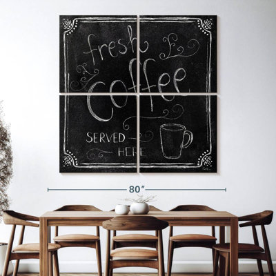 Plaque murale Kema Fresh Coffee Served Here