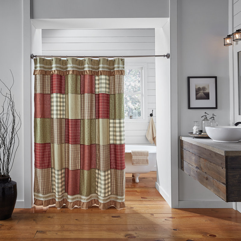 Marrero-Choe Cotton Patchwork Shower Curtain