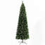 Arbre de Noël artificiel 9 pi avec 1298 branches, ouverture automatique, base en acier, aiguilles de pin, décoration de Noël verte