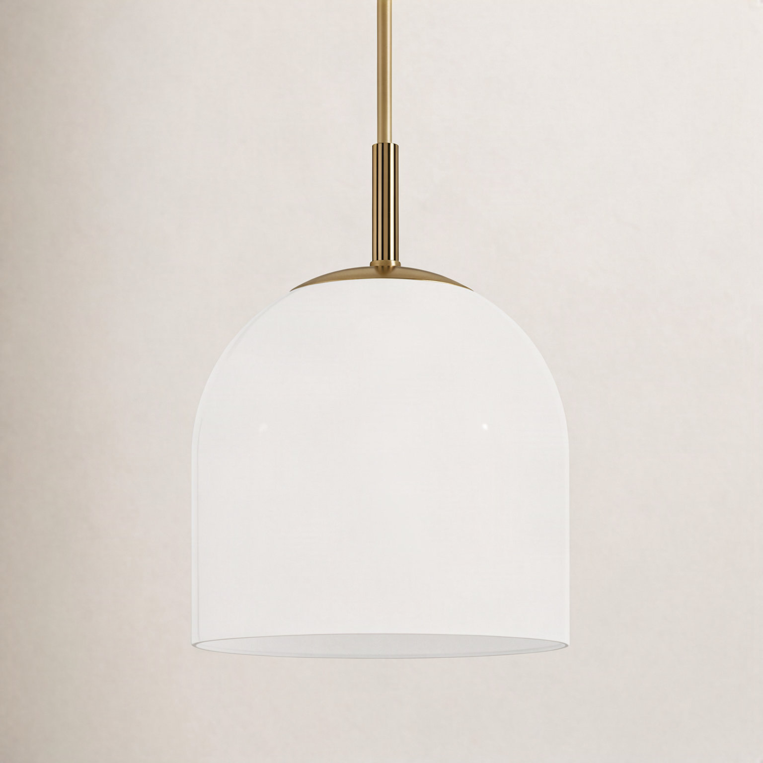 Morgandale Single Light Pendant, Heritage Brass