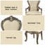 Chaise avec accoudoirs (ensemble de 2)
