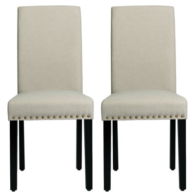21'' H Linen Upholstered Parsons Chair