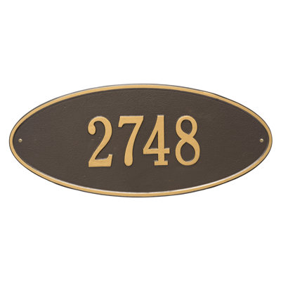 Madison 1-Line Wall Address Plaque