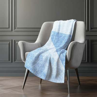 Addison Machine Washable Sherpa ASB706 Modern Throw Blanket
