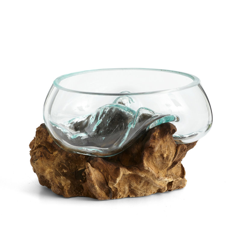 Sculpture supérieure ouverte en verre fondu Peluso