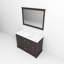 Meuble-lavabo simple l 48 po x P 22 po Dukes et miroir 46 po Dukes-2091902026-2091902029