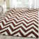 Nero Chevron Wool Hand Woven Area Rug