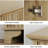 4-Door Fluted Sideboard Buffet Cabinet, Adjustable Shelves, Natural Oak
