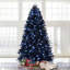 Arbre de Noël noir 7 pi avec 450 lumières DEL blanches-1908087951