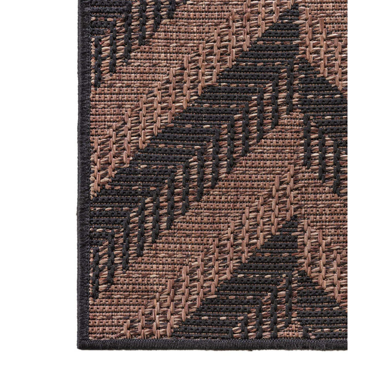 Haozhong Chevron Indoor / Outdoor Rug, Square 6'1"