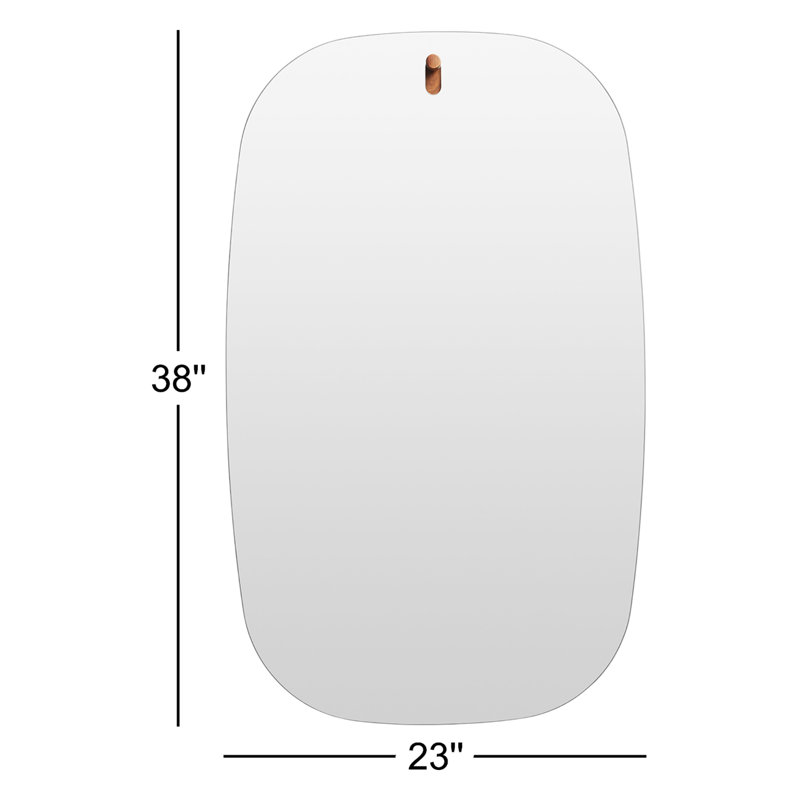 Hang 1 Swoval Beveled Wall Mirror, 38" x 23"