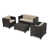 Dark Brown Frame/Beige Cushion selected