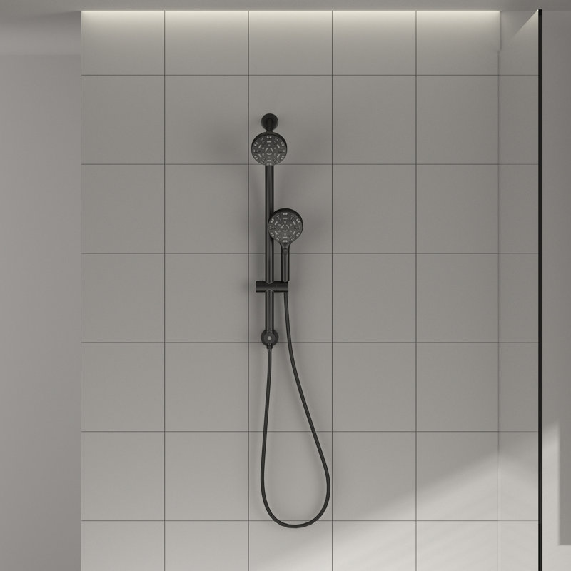 Pomme de douche 4,7 po 8 réglages multiples Spary, Noir mat