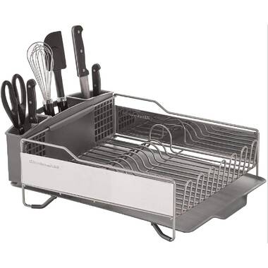 KitchenAid® Compact Stainless Steel Dish Rack, Satin Gray, 15-Inch