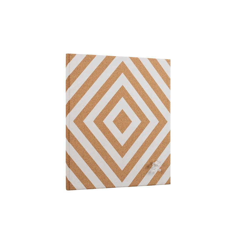 Tableau d'affichage à chevrons sans cadre MasterVision, panneau de liège auto-réparable avec 6 punaises, pour la maison ou le bureau personnel, 16 po x 16 po