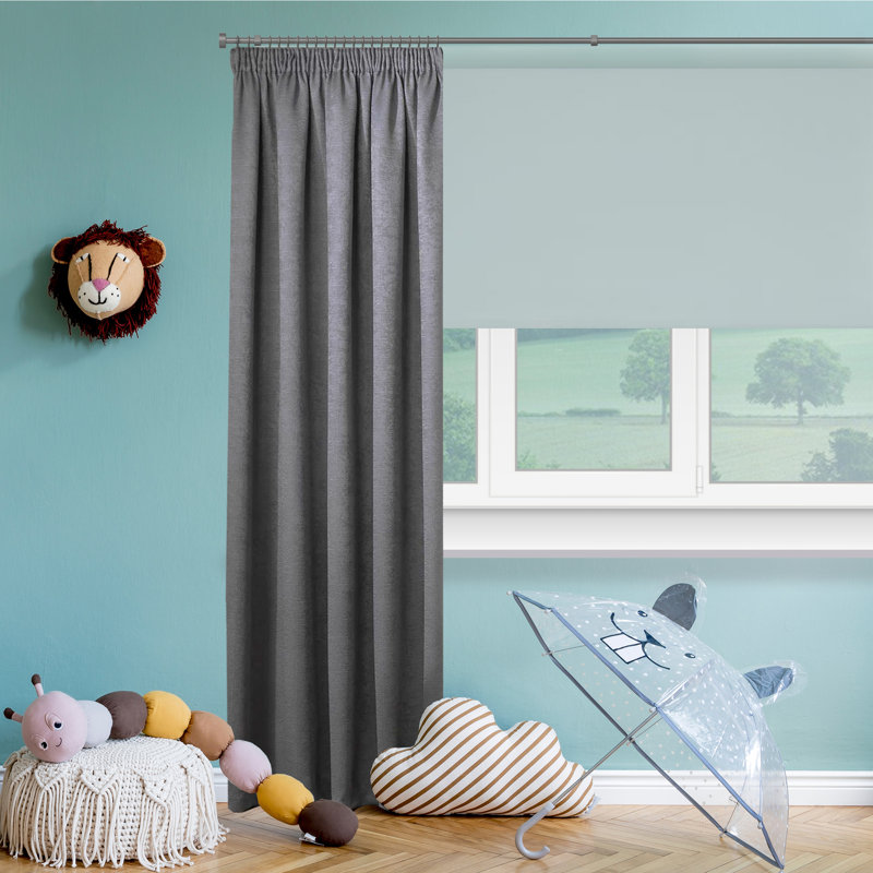 Marjani Adjustable 120cm to 210cm 1.6cm Single Curtain Pole, Silver