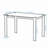 Modern Tempered Glass Dining Table With Iron Tube Frame, Durable And Stylish For Various Spaces.-1517683140