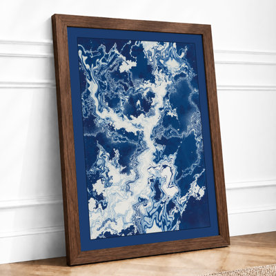 Earth In Blue Modern - Print