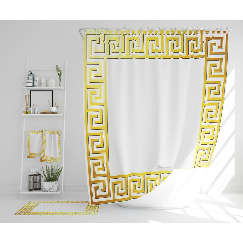 Nelina Polyester Shower Curtain Set