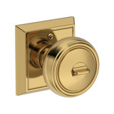 Bremerton Keyed Entry Knob with Chamfered Square Rose in Venetian Bronze