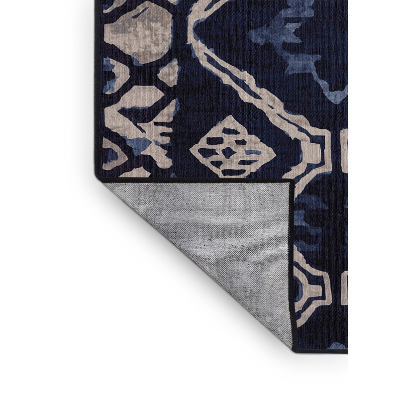 Machine Washable Gray Area Rug, Rectangle 8' x 12'
