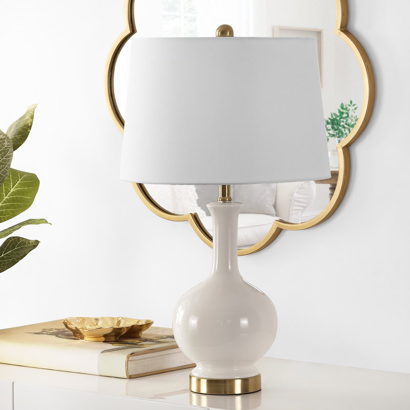 Lampe de table 26 po Adelphie, Crème