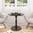 23" Walnut Brown Accent Round Table, Round Side Table, Small Drink Table For Small Spaces, Modern Accent Nightstand With Solid Wood Leg For Living Room, Bedroom, Corners, And Office-1552000660