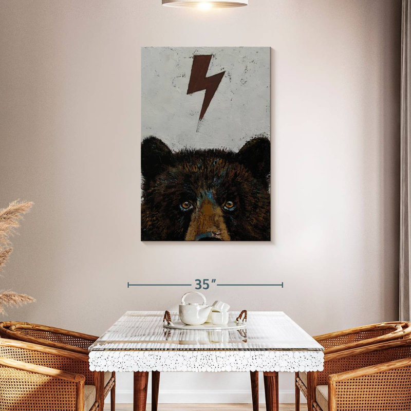 Brampt Bear Lighting Bolt, 45" H x 30" W