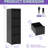 4 Drawer Vertical File Cabinet For Office/Home, Steel Construction, Corrosion Resistance, Full Extension, Tilt, Black Modern Unit Metal With Lock Extension Drawers, Tilt Design, Black, Style