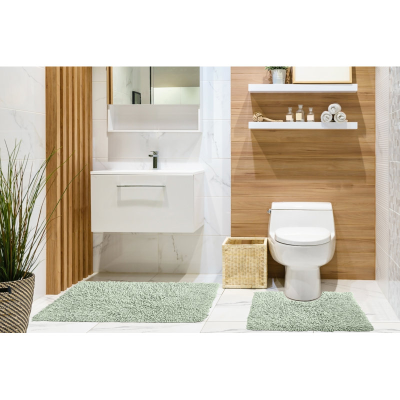 Delphinia Non-Slip Bathroom Set, Green