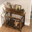 Cage pour chien en brun rustique Furniture