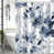 Motif floral bleu