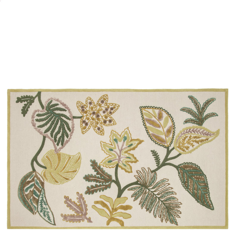 Foglia Decorativa Moss Rug, Rectangle 6'7" x 9'10"