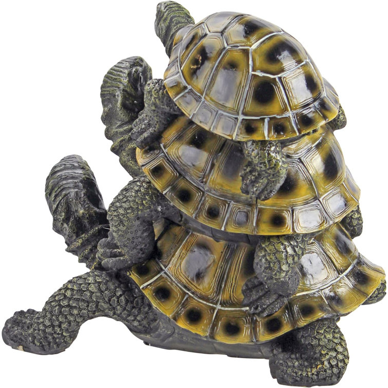 Rubbermaid Three's A Crowd Stacked Turtle Statue - Wayfair Canada