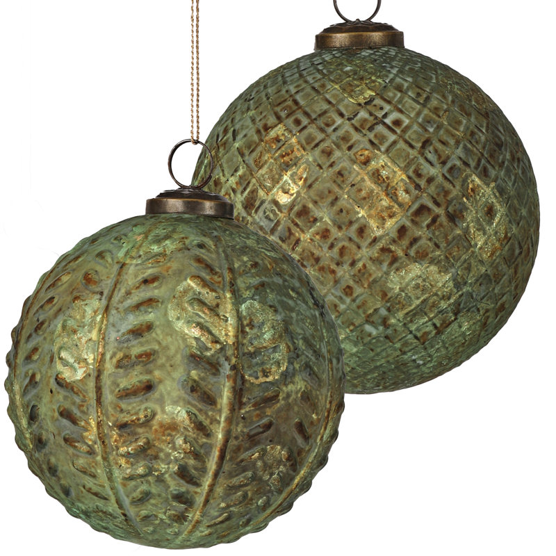 5" Antique Check Pattern Ball