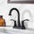 Centerset 2-handle Bathroom Faucet with Drain Assembly