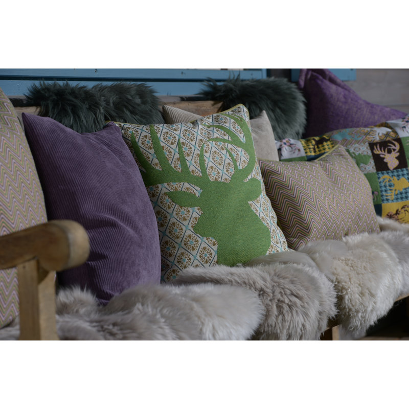 Leola Chevron Cushion, 30cm H x 50cm W x 10cm D, Rectangular