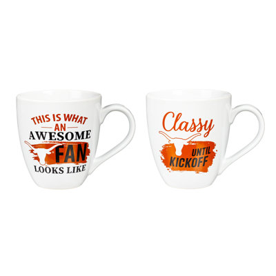 Ensemble de 17 tasses en céramique de l'Université du Texas, tasse en céramique O''java