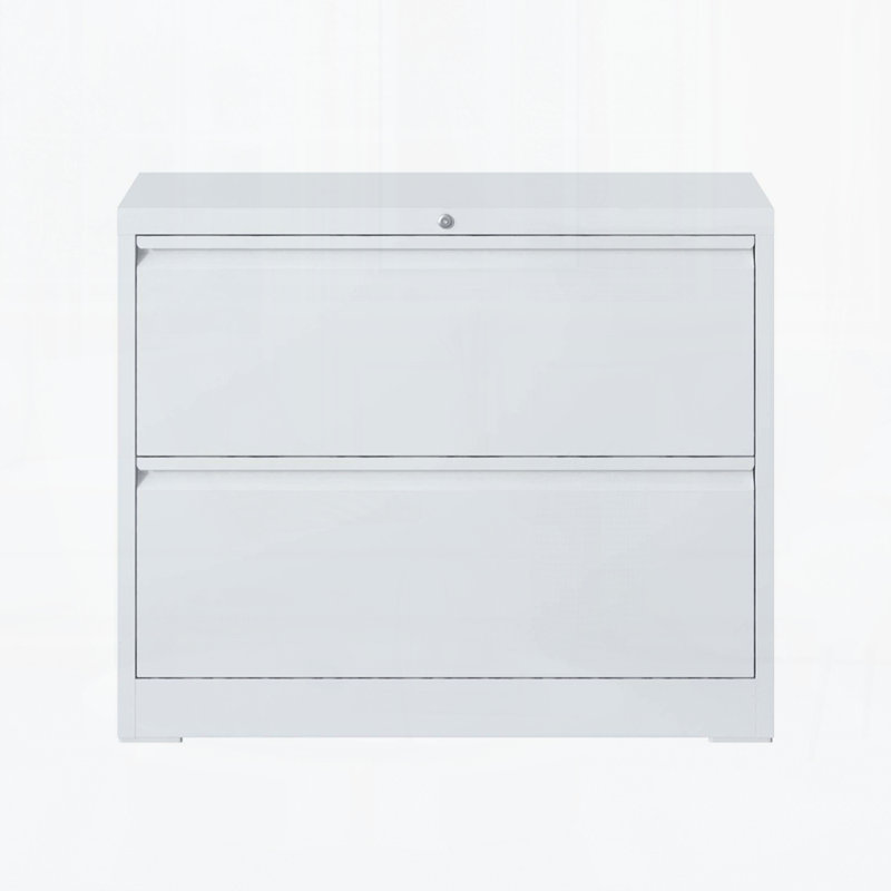 File Cabinet 2 Drawer, Filing Cabinet with Lock, Lockable File Cabinet for Home Office, Locking Metal File Cabinet for Legal/Letter/A4/F4 Size