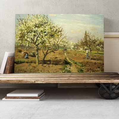 The Orchard by Camille Pissarro - Wrapped Canvas