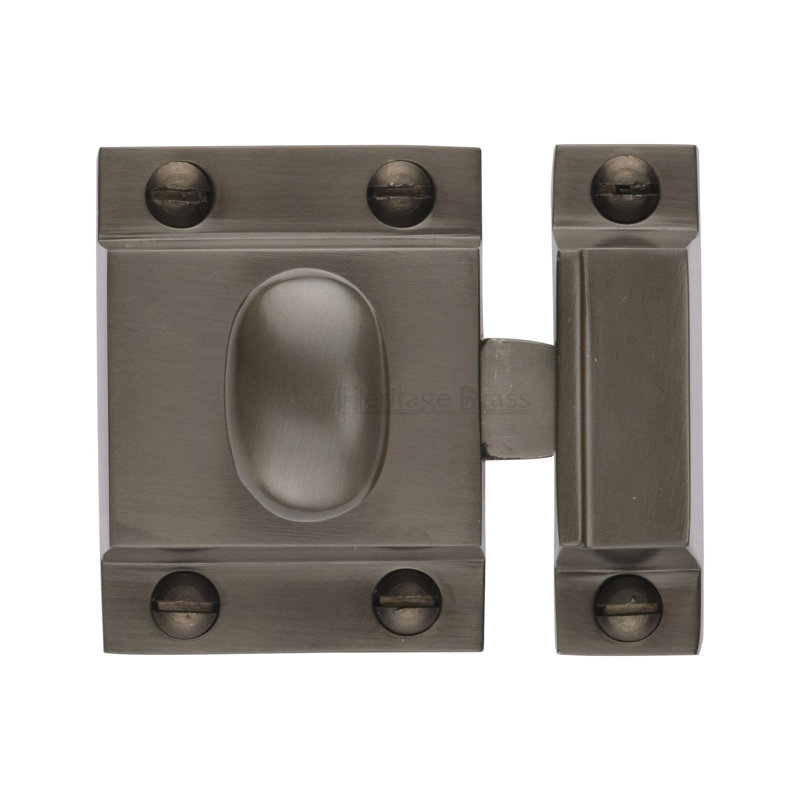 Heritage Brass Cupboard Latch with Oval Turn, Polished Chrome
