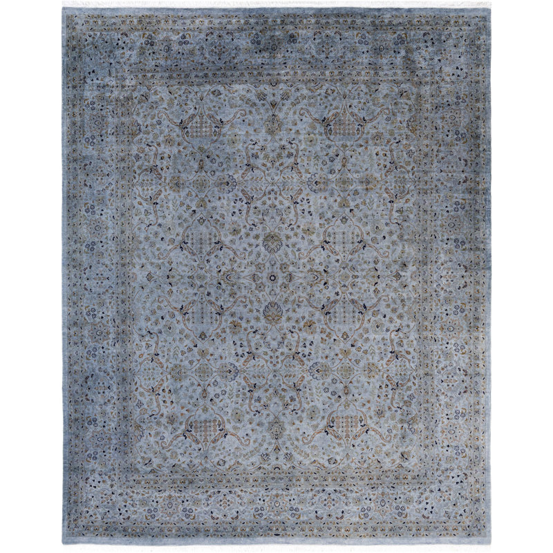 Overdyed One-of-a-Kind 8' 1" X 10' 2" Hand Knotted Area Rug