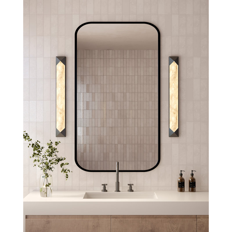 Caesar 1 - Light LED Bath Sconce, Urban Bronze/Alabaster